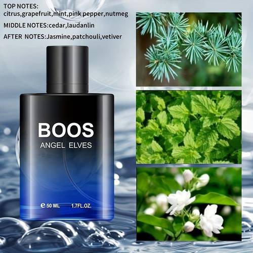 boos herren eau de toilette - , als feiertags- & geburtstagsgeschenk, langanhaltend auf alkoholbasis mit n-, rosa pfeffer- & muskatnuss-duft, gewürzig-holziges für den täglichen gebrauch, formaldehydfreier duft (1,7oz)