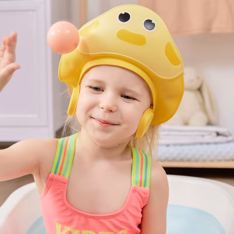 1 2pcs adjustable duck shower cap for suitable for and shampoo cap shower cap bath cap shampoo cap a must have for and when bathing and washing their hair Product details 2