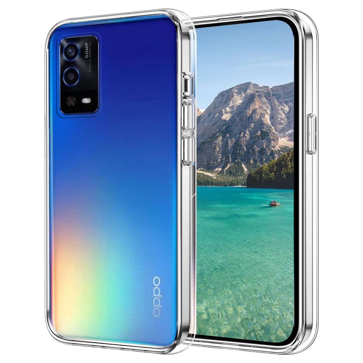 TEMU Phone Case: For Oppo A55 4g Protective Case, Flexible Shockproof Mobile Phone Protective Case, Transparent, Protection, Anti-scratching Rear