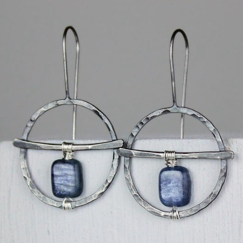 TEMU 2pcs Retro, Fashionable And Elegant Wireless Large Ring Earrings - Hypoallergenic - Suitable For Daily Wear And As Gifts, Parties, Vacation