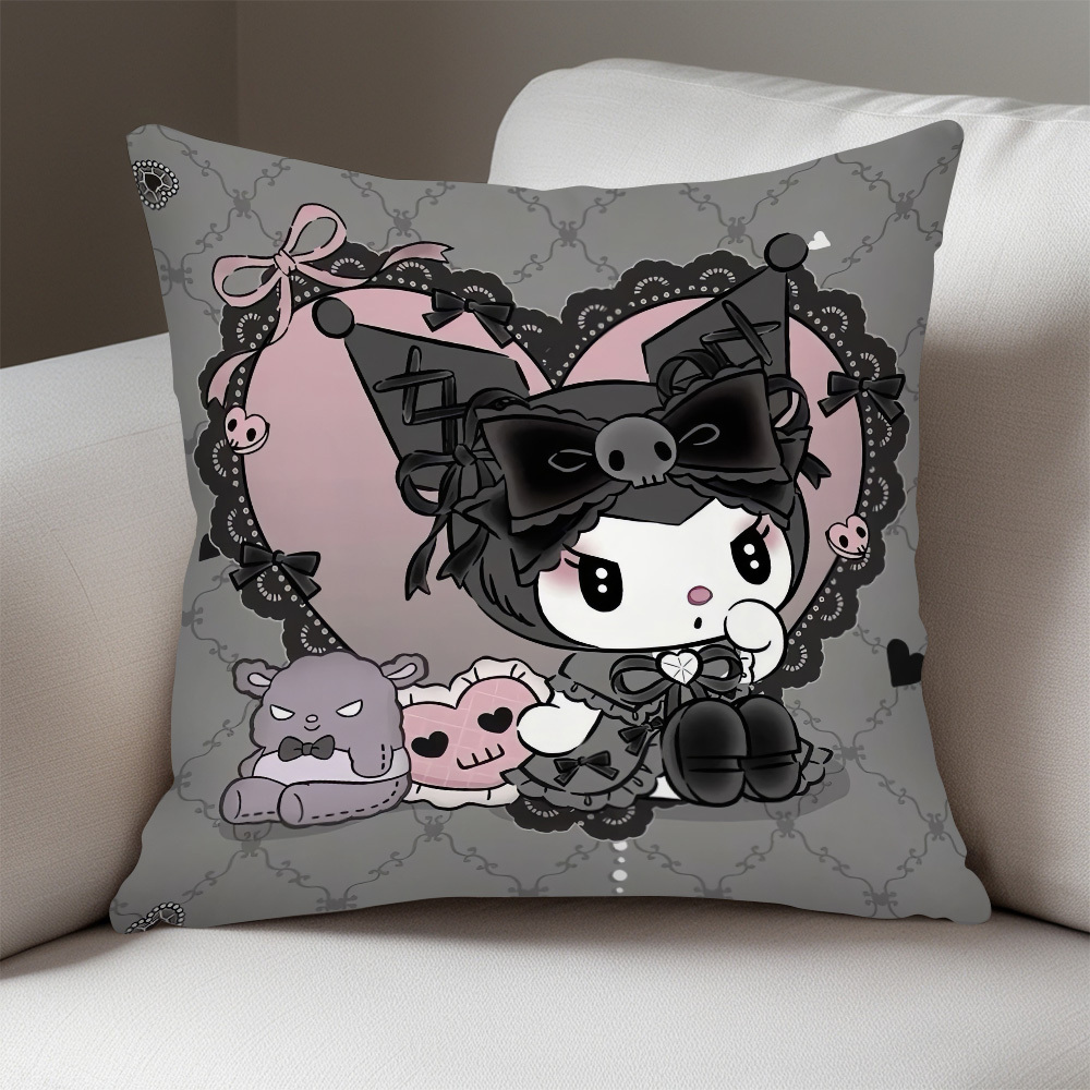 

Design, Sanrio Kuromi 18x18 Inch Throw Pillow Cover - Contemporary Zippered Polyester , Machine Washable, Any Room Decor (pillow Insert Not Included), Christmas, Decorative, Single Cover