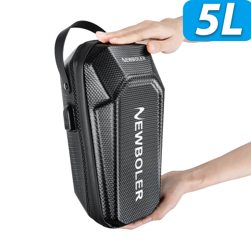 TEMU NEWBOLER Sac de trottinette rigide 5L, Sac de tête à dégagement rapide avec port de charge intégré, Sac de rangement pour trottinette électrique