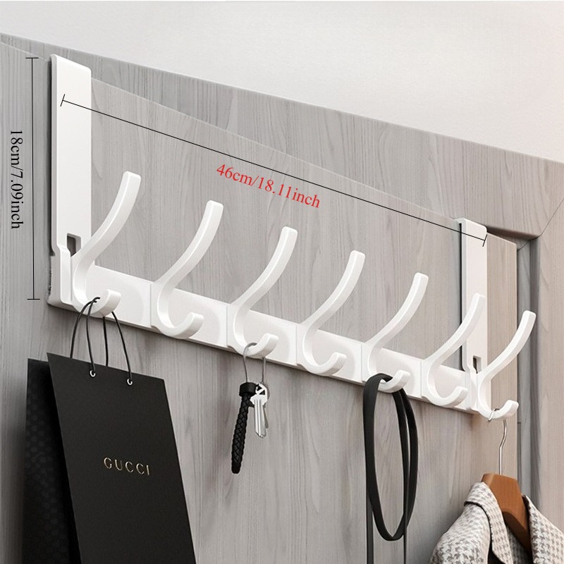TEMU Ganci Optish da Appendere Oltre , Ganci da Appendere per Porta per Appendere, Portasciugamani per Bagno con 14 Ganci per Cappotti, Appendiabiti