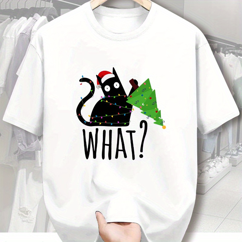 

Men's Casual Deer Print T-shirt - Soft Polyester , Short Sleeve, Crew Neck - Summer