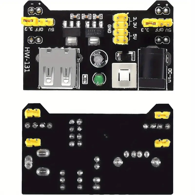 4pcs de alimentación para breadboard mb102 sin soldadura 3.3v/5 4pcs clips de batería de 9v & conectores tipo t - enchufe sin soldar para , , prototipado electrónico, prueba de circuitos, conexión , conexión , accesorio para placa de , diseño compacto, conector , usuarios de detalles 2