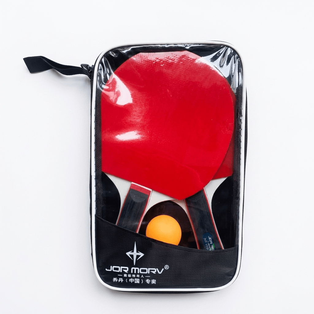 TEMU 2 Professional Table Tennis Rackets, Double-sided Rubber Pong Paddles With Storage Bags, Full Set Contains 2 Paddles, 3 Table Tennis Balls And