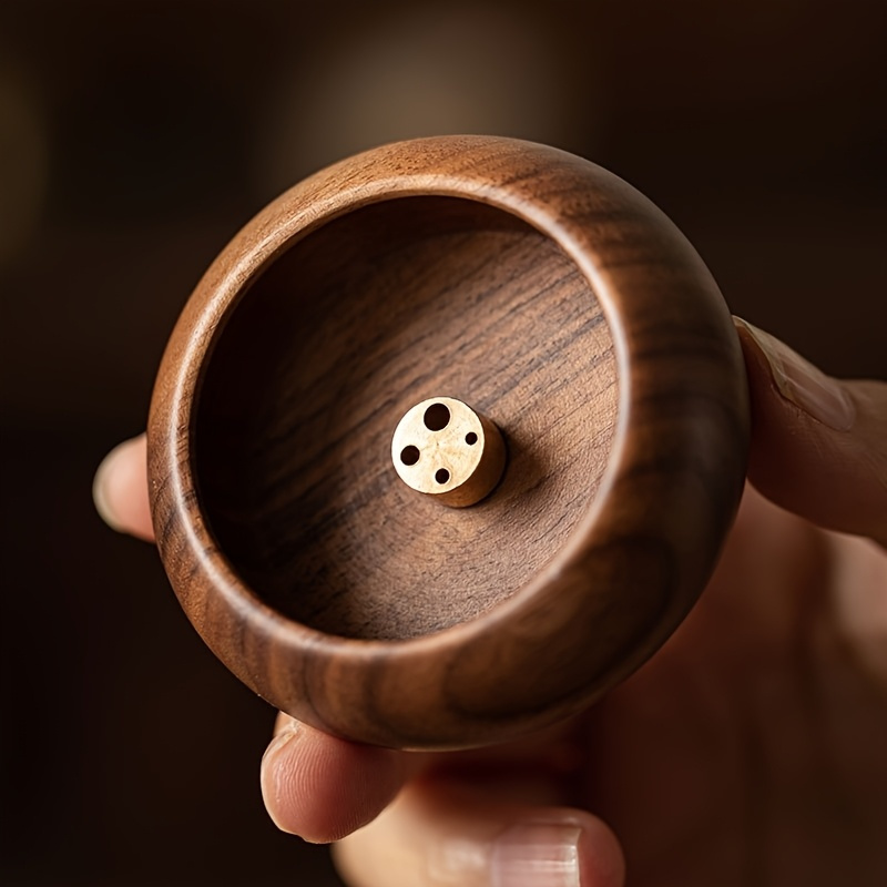Image of 1pc Zen Tea Ceremony Incense Holder Solid Wood Home Use Ancient Style Indoor Incense Chinese Creative Ornament