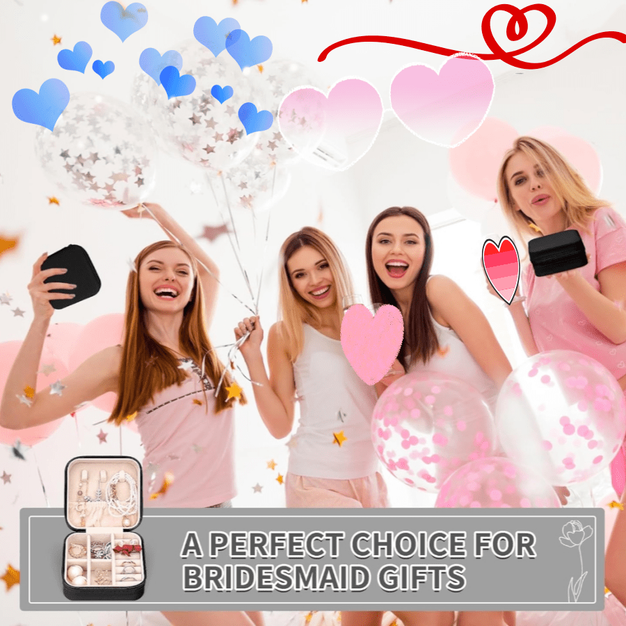 Custom 28pcs Compact Jewelry Box for Bridal Parties