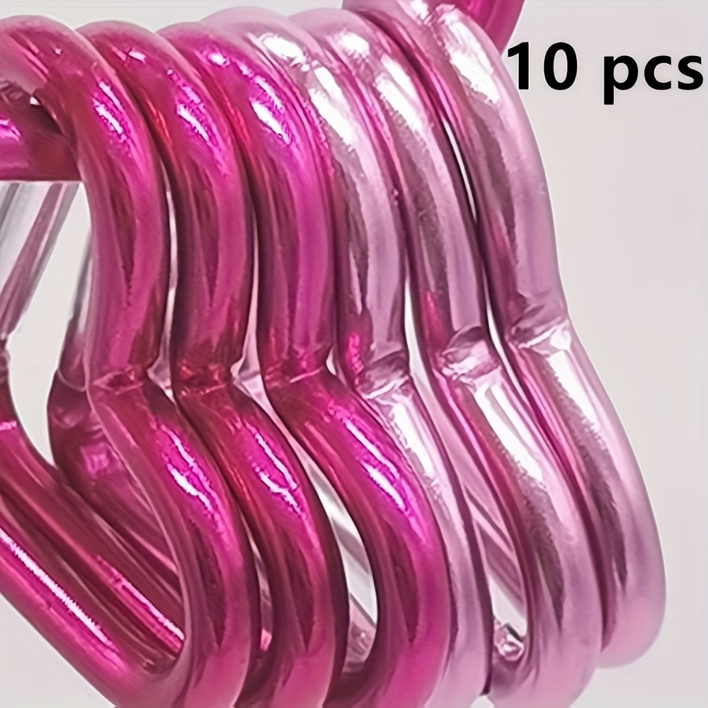 Image of 10pcs Durable Heart-shaped Keychain For Camping And Hiking, Lightweight Aluminum Alloy, Clip Your Keys And Gear