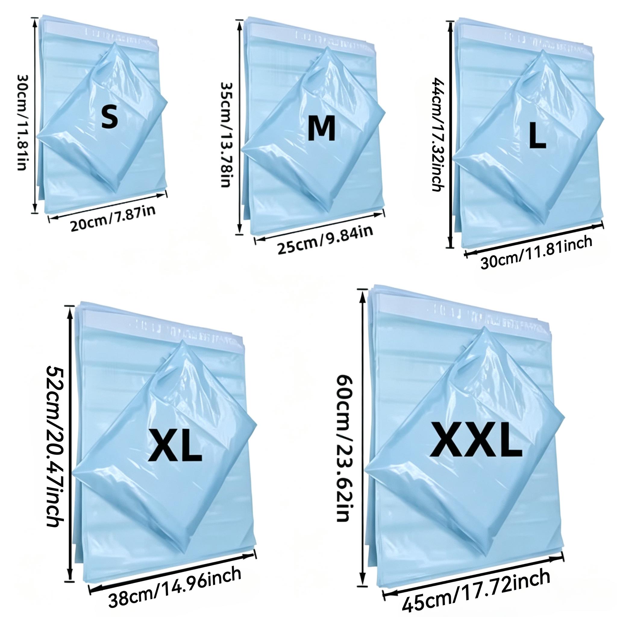TEMU 31pcs Thickened Pe () Self-sealing Courier Bags, Opaque Tear-resistant Mailing Bags, Breakproof Material, Multiple Sizes S-xxl, Packaging,