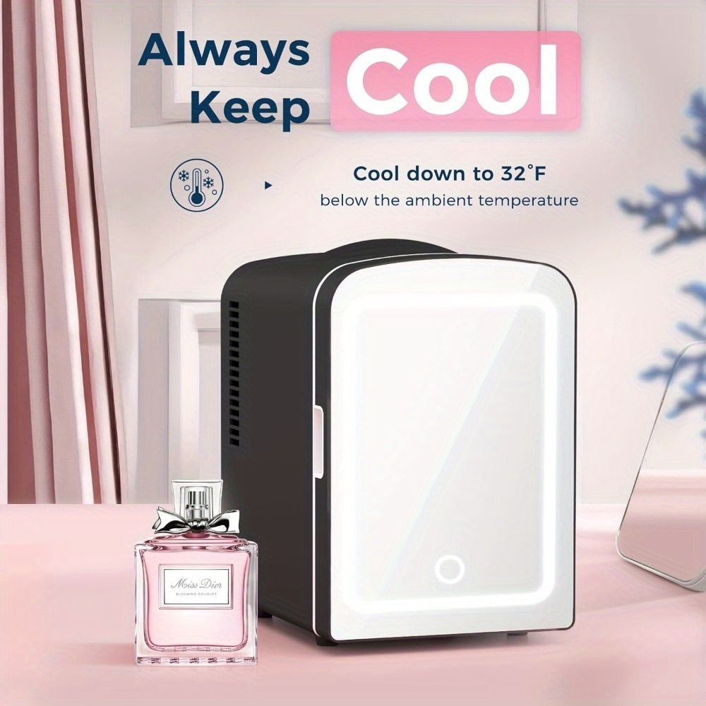 TEMU 3.1 Cu. Ft. Spacious Fridge With Freezer, Featuring Adjustable Glass Shelves - For Bedrooms, Dorms, & Apartments!