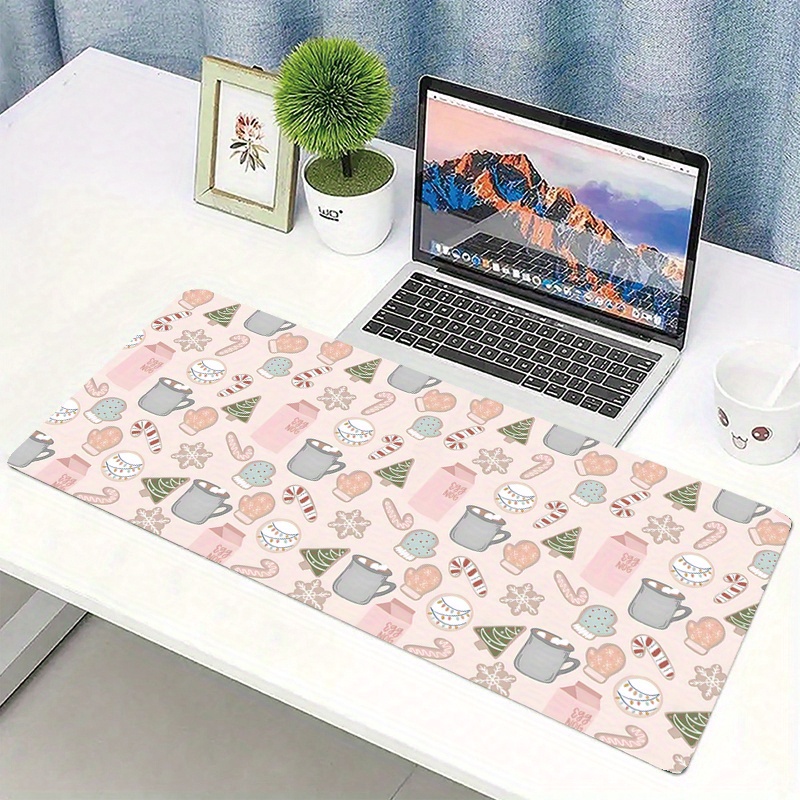 

Extended Christmas Mouse Pad - Xl Desk Mat, , Seasonal For Office Desk Accessories, Pad - 35.4x15.7