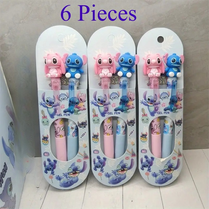 TEMU I penne gel Stitch da 6 pezzi per l'uso in scuole e . un'ottima scelta per materiale scolastico, premi per l'apprendimento, regali di compleanno