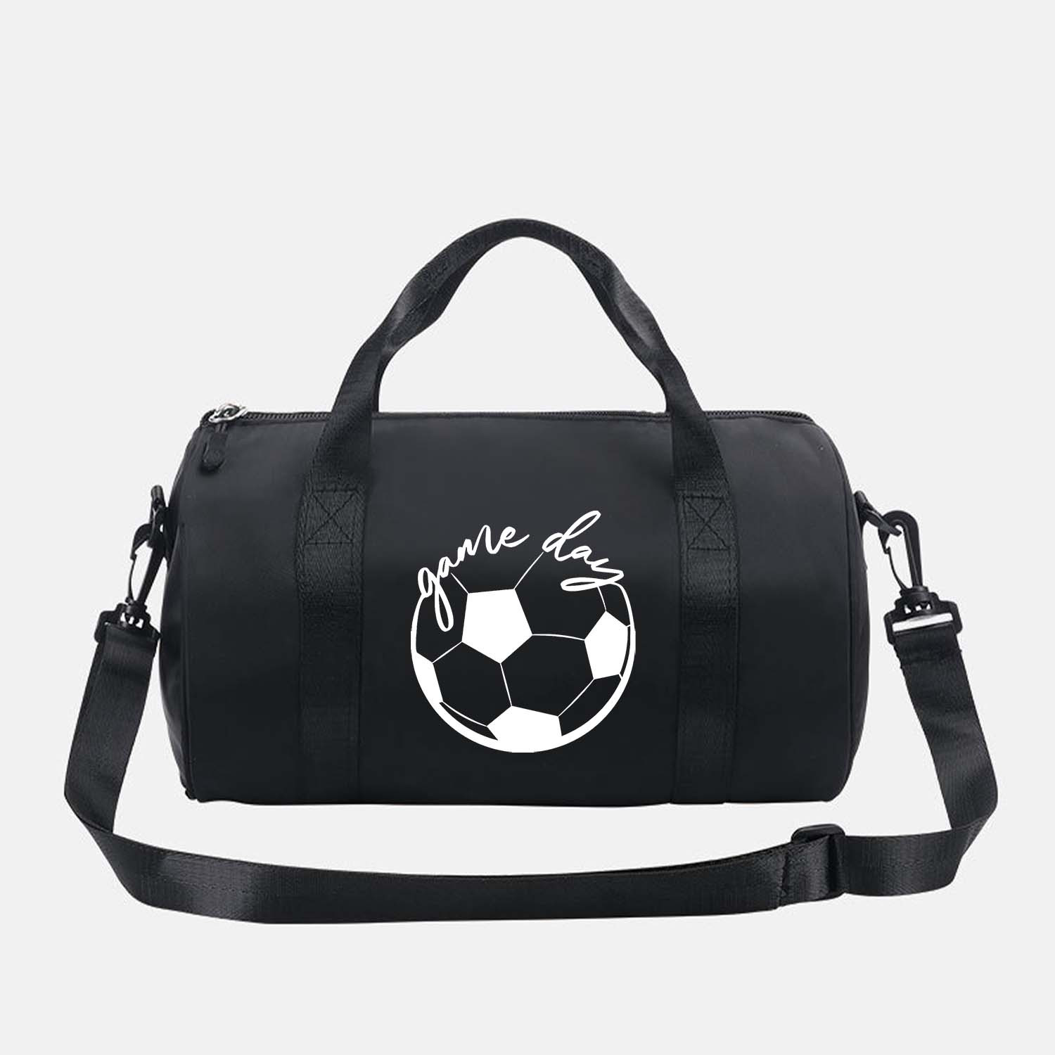 TEMU 1pc Football Lover Printed Messenger Bag - Sporty Chic Mini Crossbody Bag With Adjustable Strap, Durable Fabric, Options For Gym, Dance, Daily