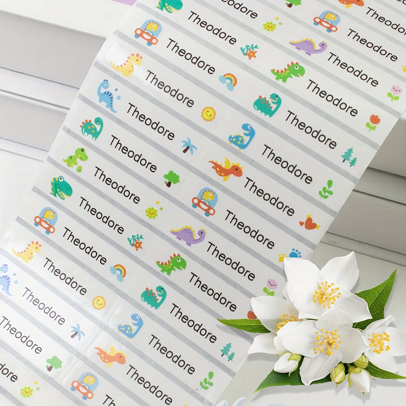 TEMU 4.6cm Customized Name Stickers, Personalized Transparent Labels, Clear Small Stationery Stickers, Customized Daycare Labels, Customized Water