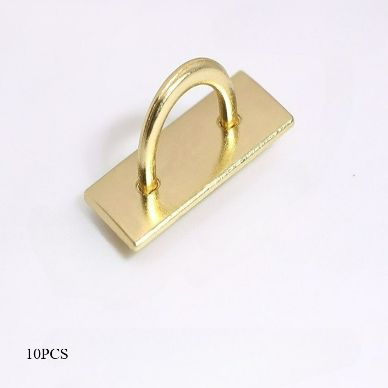 TEMU 10pcs Metal Arch Bridge Base For Luggage Hardware Accessories, Semi-circular Arch Lock Seat With Feet, Decorative Base, Suitable For Diy Wallet