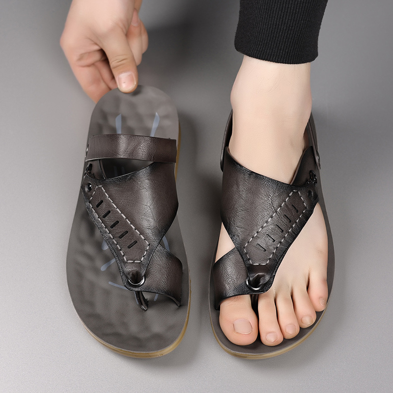 mens casual thong sandals back strap comfortable cushioned  display picture 3