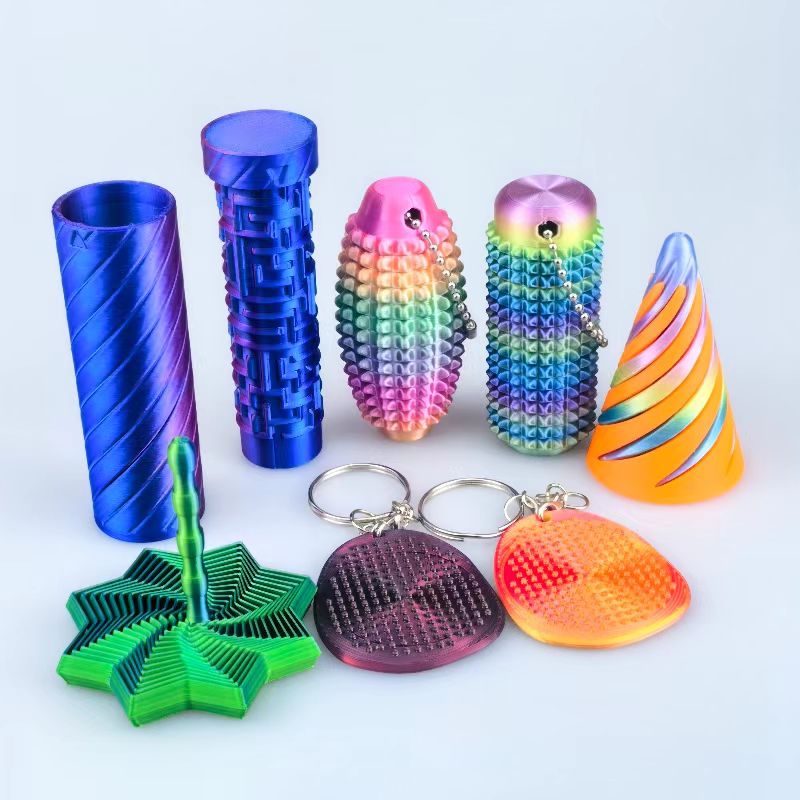 TEMU Random Color Toy Pack With Spiked Roller, Mini Acupressure Board, Spiral Cone, Maze Stick, Carrot Tower, Perfect Teen Holiday Gift For Christmas, New Year, Easter