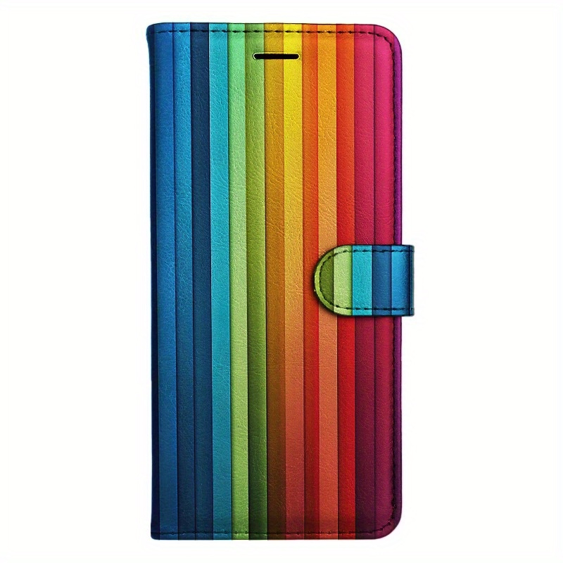 TEMU Phone Case: Magnetic Flip Wallet Case With D Holder Stand For Iphone 5/6/6s/7/8/x/xs/xr/se2 2020/se3 2022/11/12/13/ Plus Pro Max
