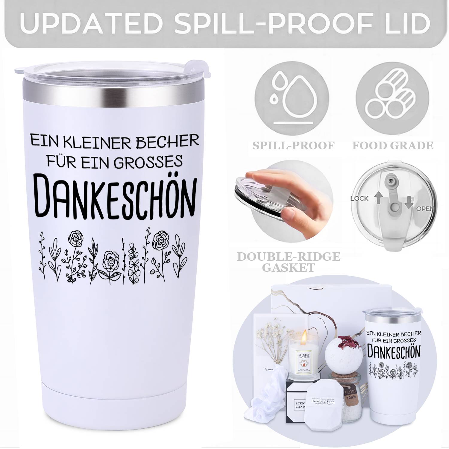 8 komada Sretna Mirovinska Tematska Košara za Žene, Rođendanski Poklon Set, Višenamjenske Pakiranje Za Žurku, Spa Poklon Kutija za Najbolju Prijateljicu i Sestru, Poklon za Njegovanje Samopomoći za Djevojku, Suprugu ili Majku