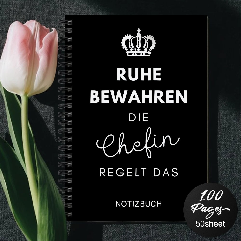 1pc Spiral Notebook, For Work - Office Humorous Journal, Notepad, With Inspirational Quotes, Suitable For Colleagues, Employees, Team, Adults, Boss, Spiral Notebook For Work