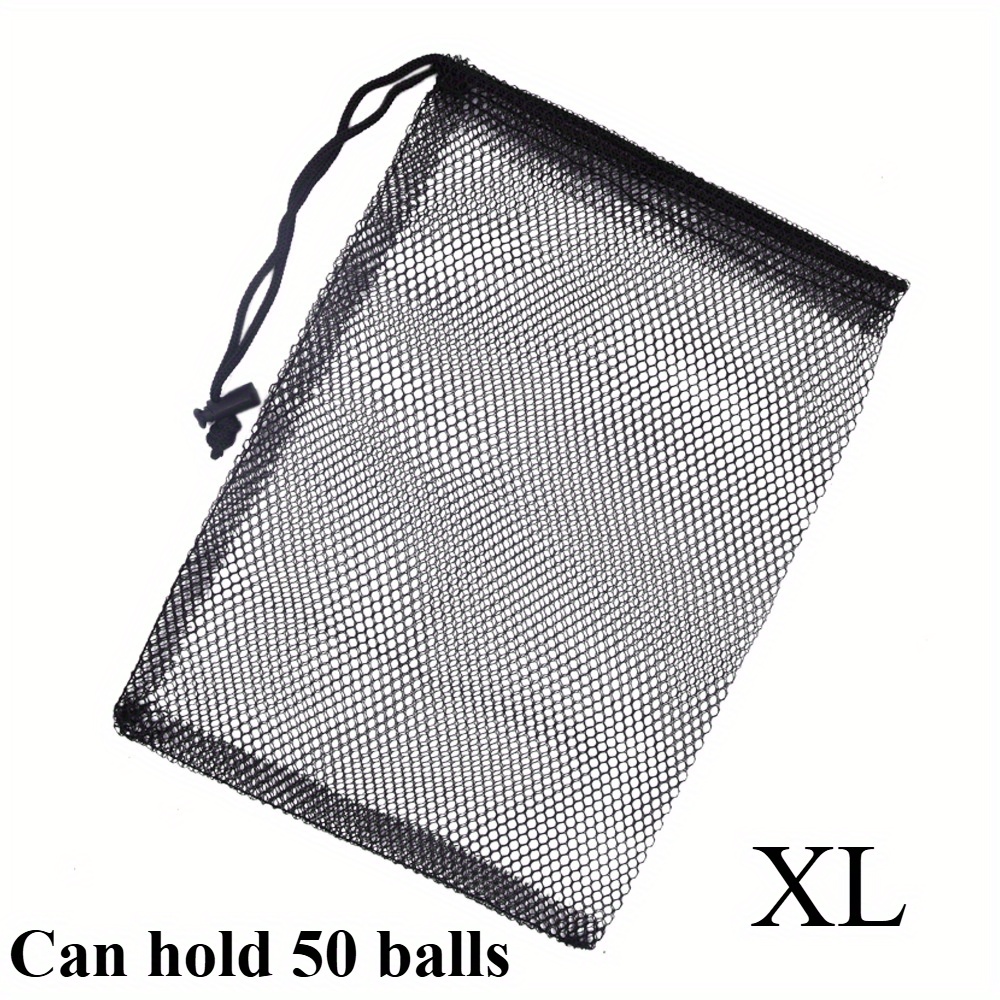 Dilwe Golf Netztasche 3-teilig - Nylon Aufbewahrungsbeutel Für 12-16 Bälle