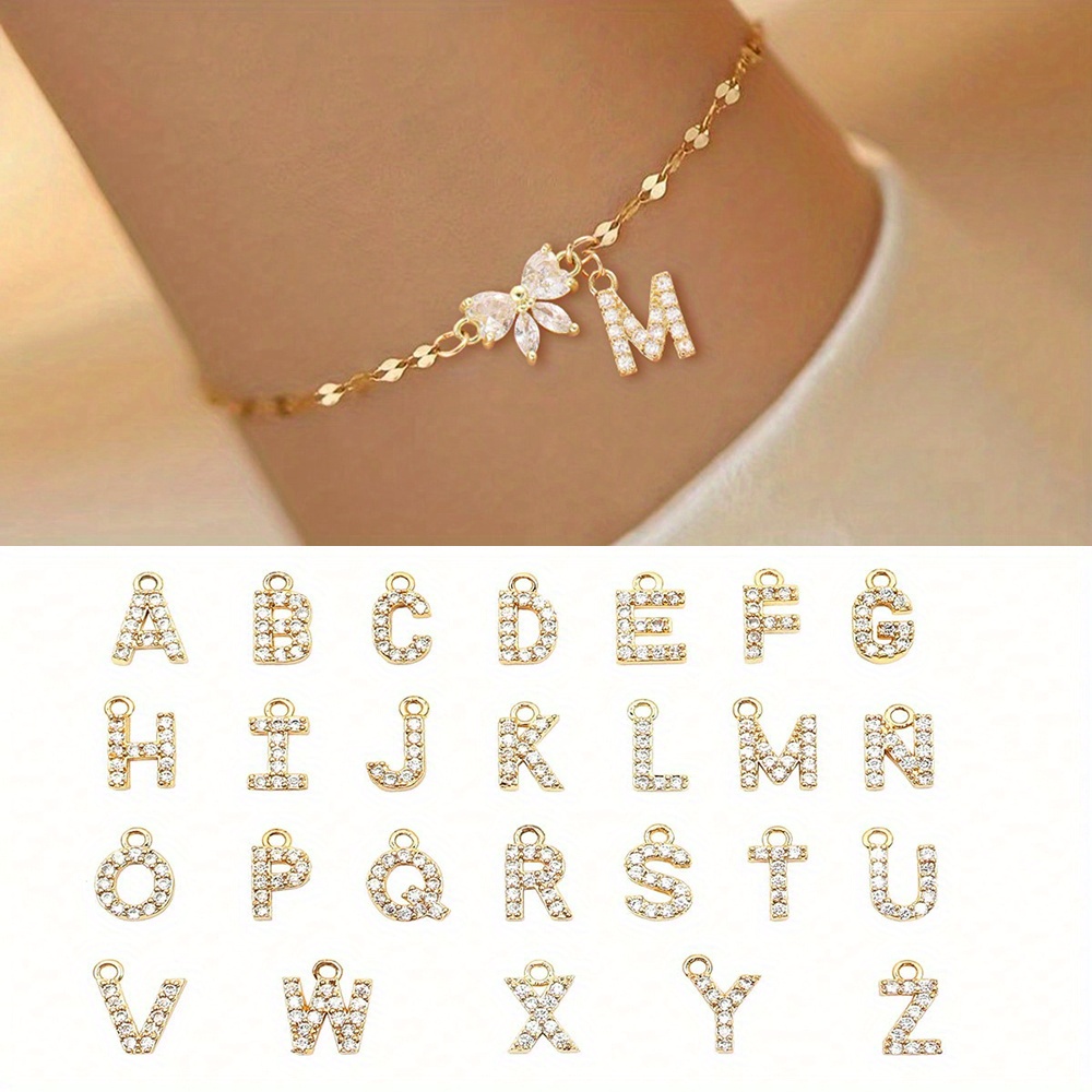 E-shop Einfaches Mode Schleife Knoten Pave Zirkonia Initial Edelstahl Goldfarbene Lippenkette Armband für Frauen Valentinstag