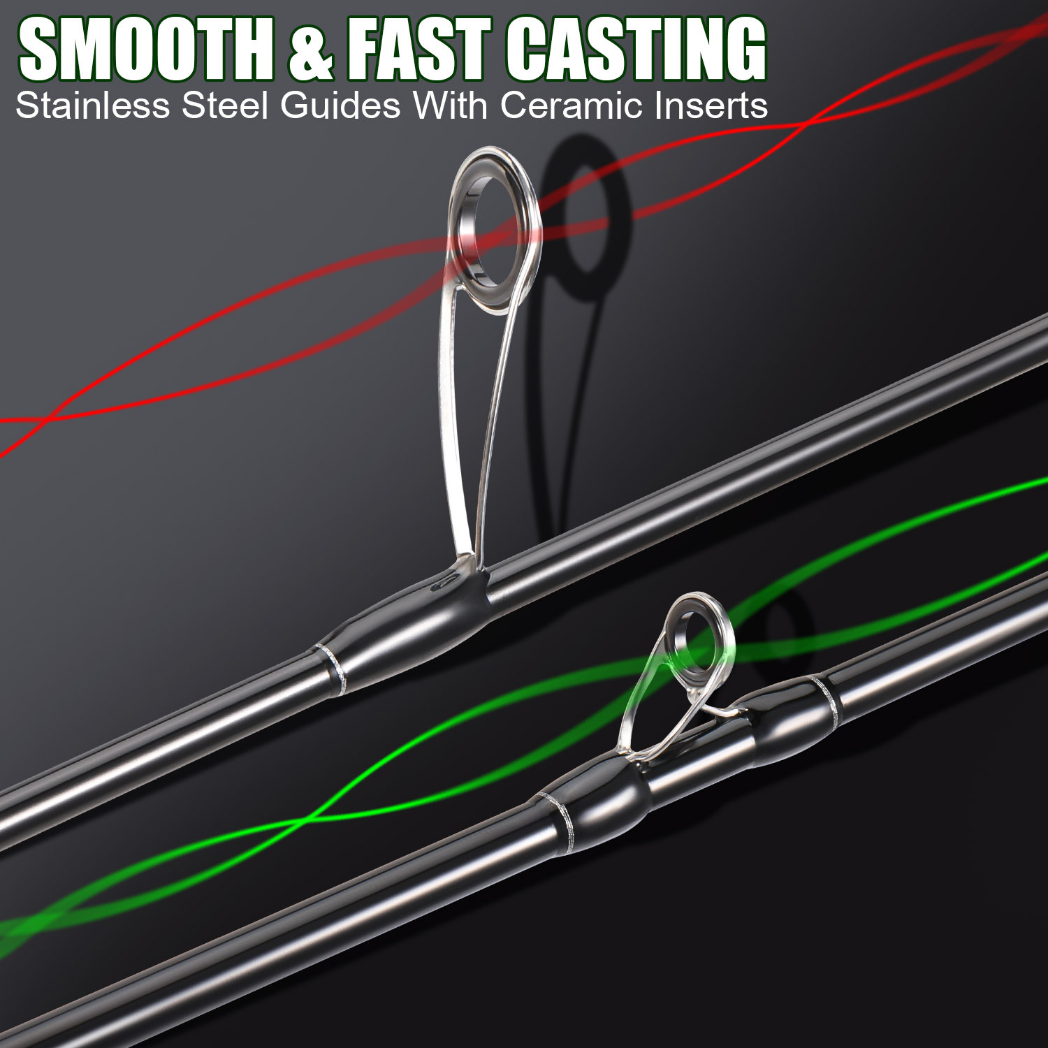 1pc premium fishing rod 2 section 36 - Temu