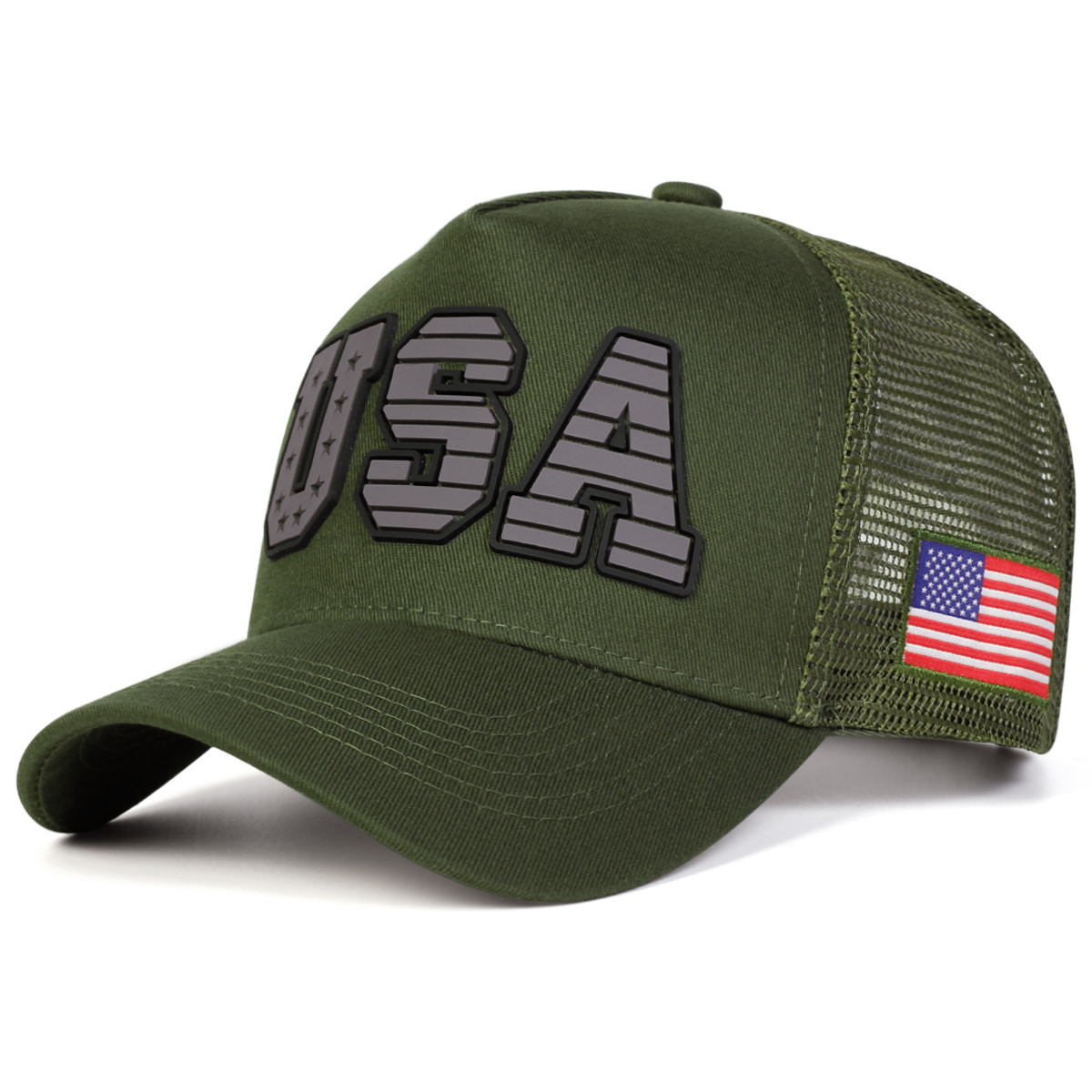 TEMU 1 Gorra de Béisbol de Malla para Hombre USA, Ajustable, Moda Casual para , Verano, Viajes y Fiestas en
