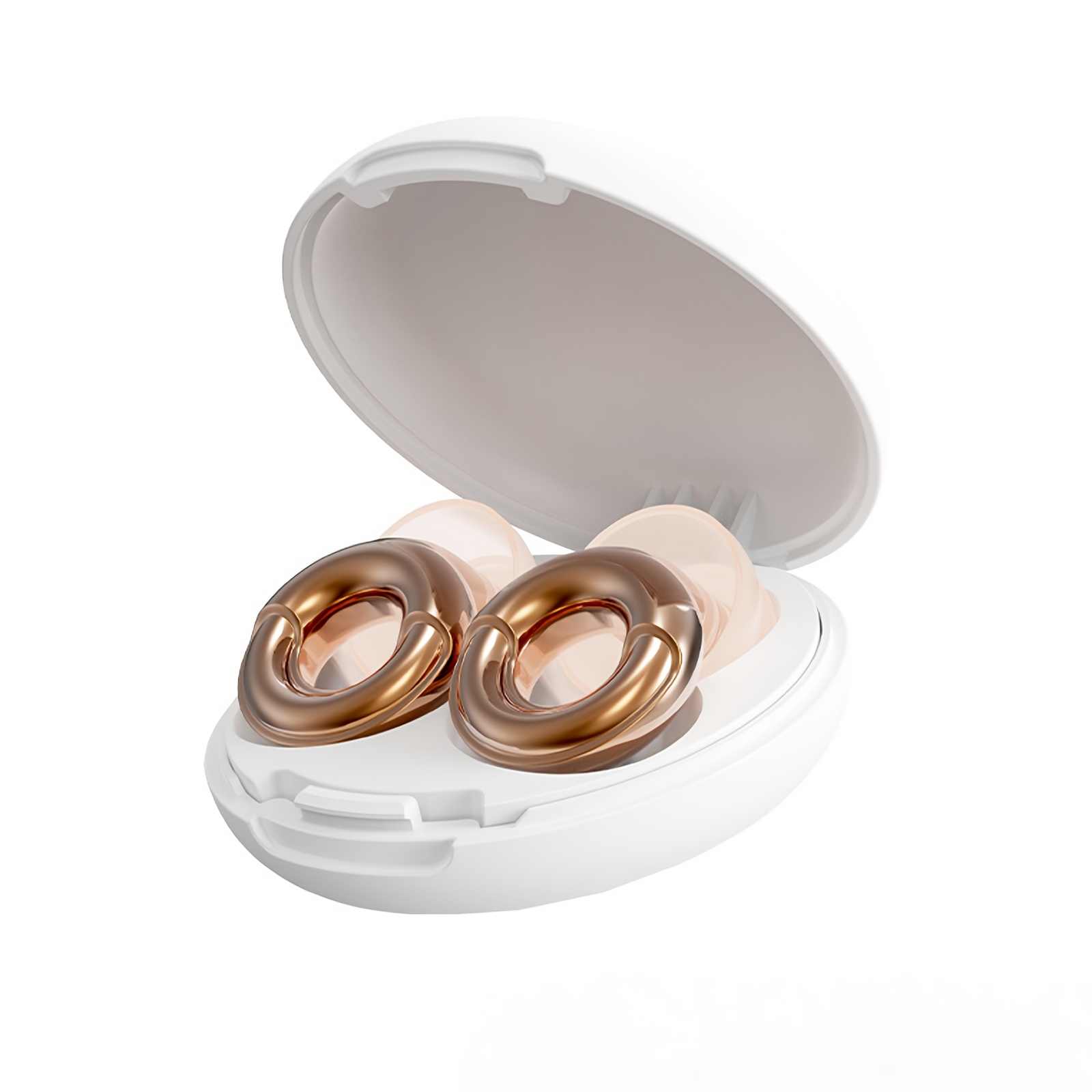 Sleep Earplugs – Silicone Earplugs. Stylish Earplugs, Suitable For Sleeping, Focusing, Working, Traveling, Etc., With A Storage Case And 6 Ear Tips.
