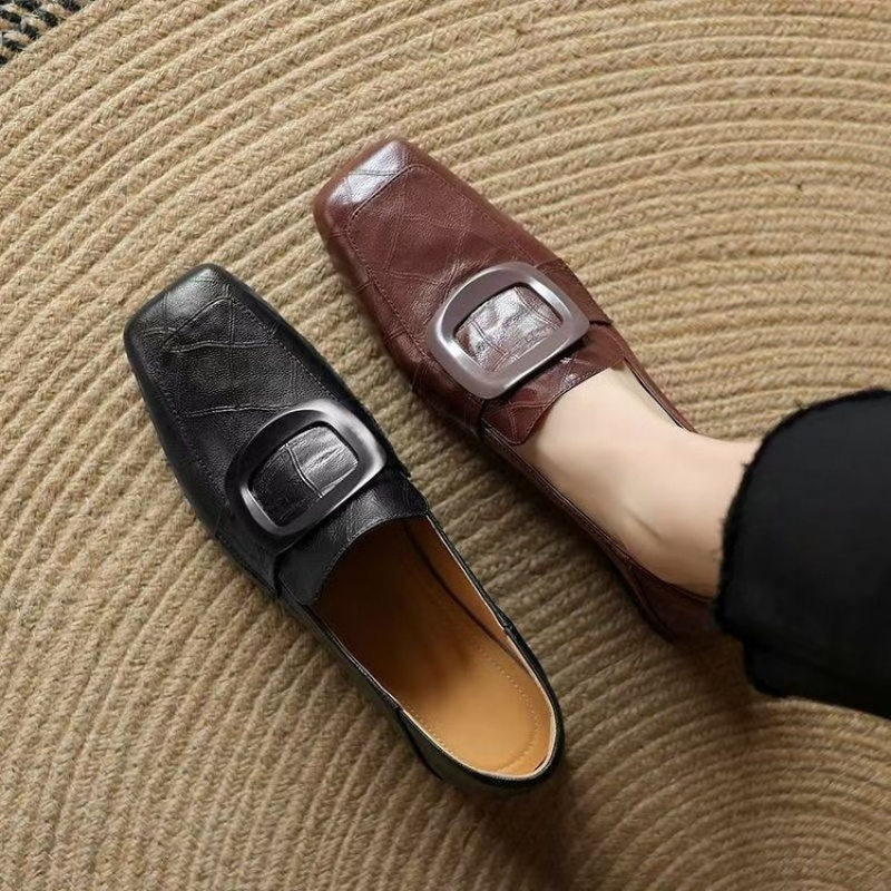 brown leather shoes sold on Temu United States