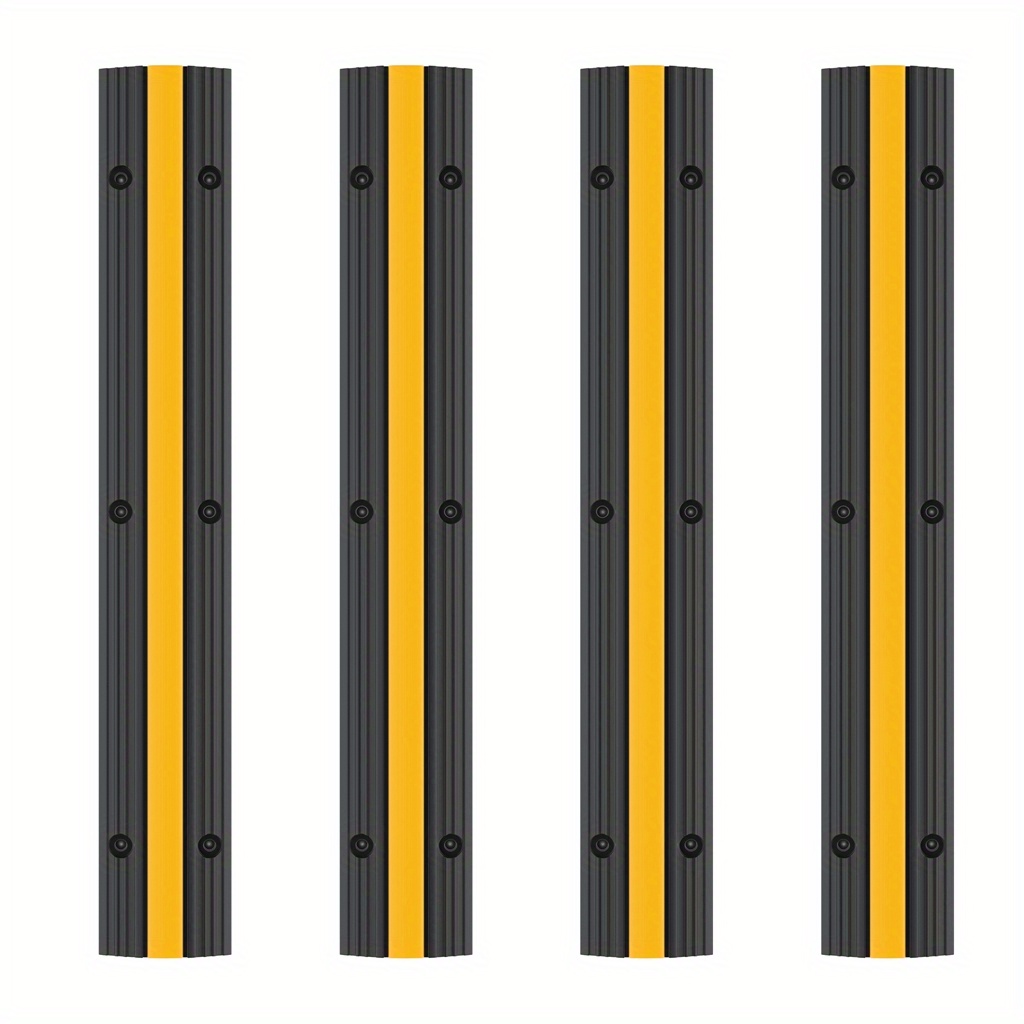 4pcs Cable Duct Floor Cable Bridge Cable Protection Cable Routing Cable Duct Outdoor Area Flexible Cable -over Protection For Car Parks, , 100x15x3cm