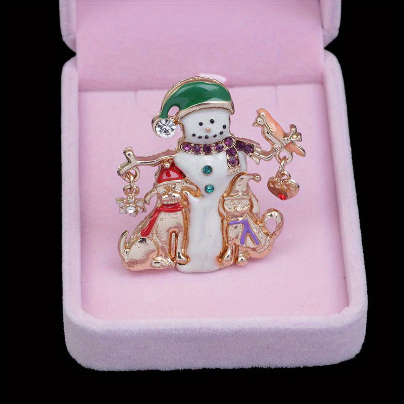 

Skeds Enamel Snowman Brooch, Women' Christmas Pin, Irregular , Accents, Novelty Clothing For Ladies