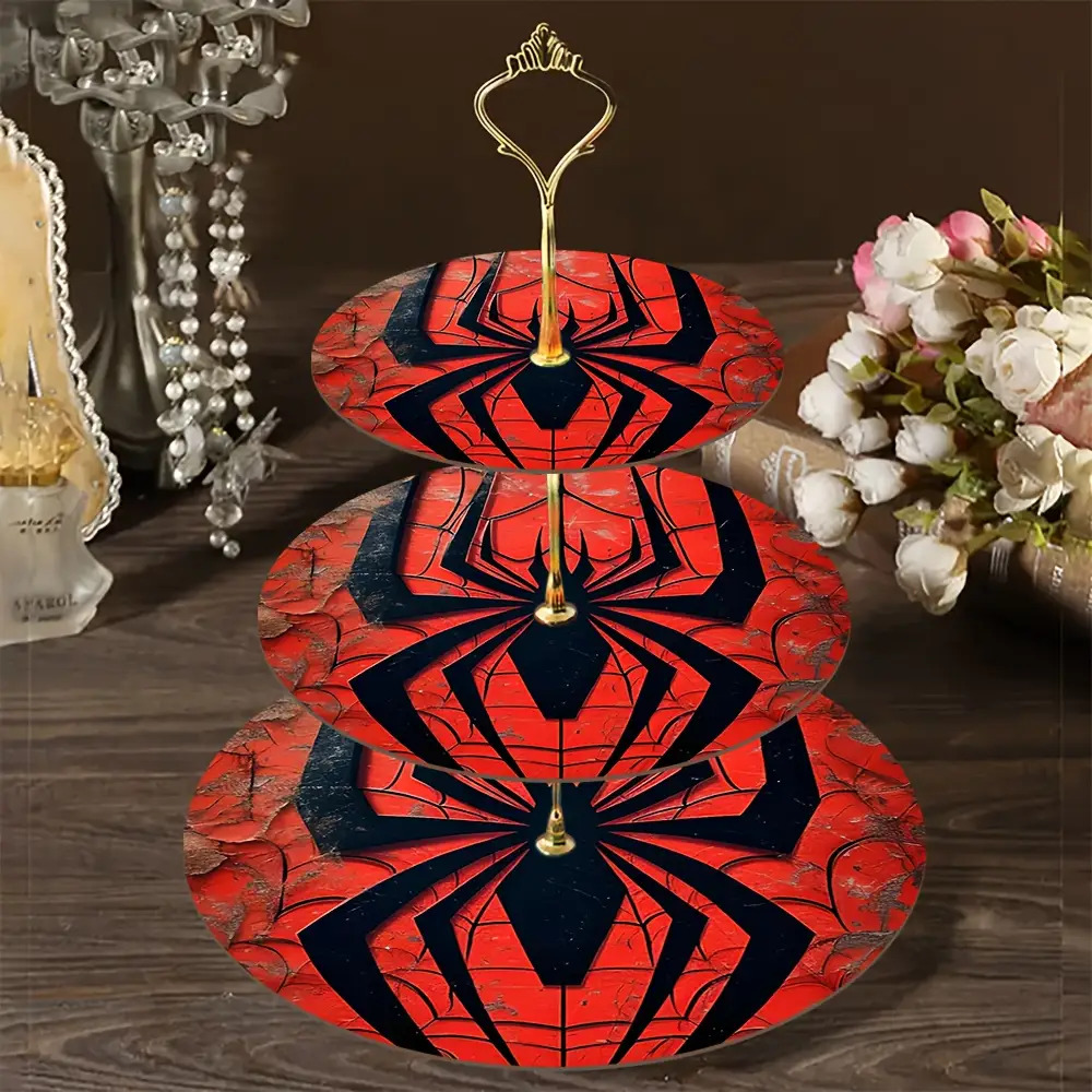 TEMU 1pc Bohemian Wood Table Tray - 3-tier -shaped Display Shelf With Irregular Shape Suitable For , Rustic Modern Decor For Living Room, Dining