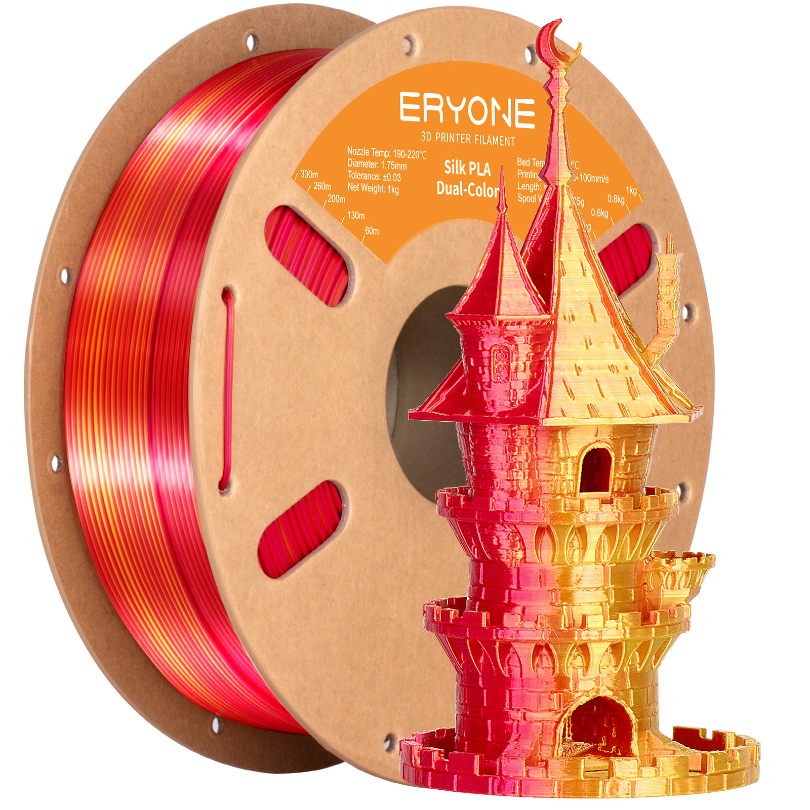 Image of (8kg) Pla 3d Printer Filament - Compatible For Most 3d Printers, 1.75mm Wide-banding Spool Suitable For Hobbyists, Schools, Businesses | Easy & Transition, Pla Resin For Fdm Additive Manufacturing