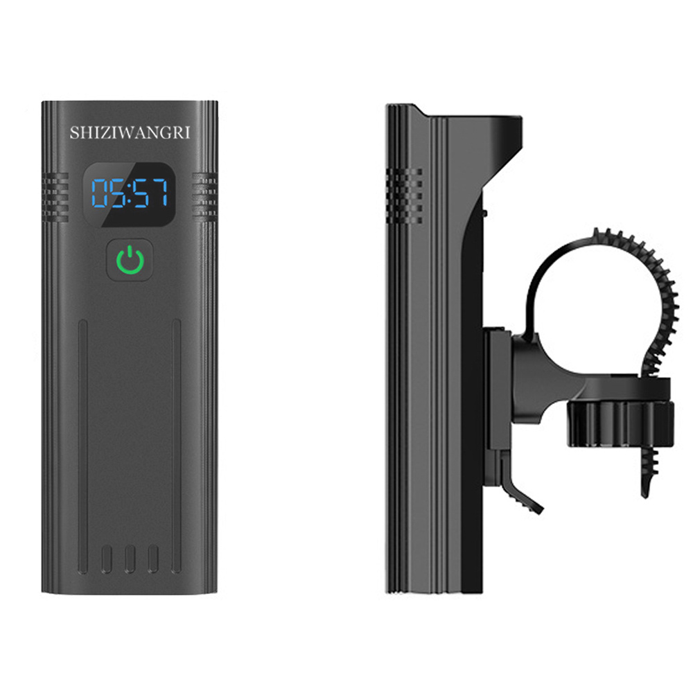 SHIZIWANGRI 10000mAh Fietsverlichting USB Oplaadbaar 5 Lichtmodi 8*LED Highlight Bergweg Fiets Voorlicht Lamp Vermogensdisplay Fietslamp Zaklamp Aluminiumlegering Fietsaccessoires