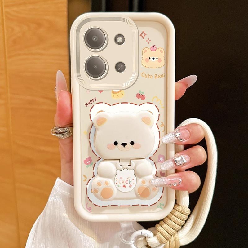TEMU para Teléfono - Elegante para Redmi 15C, Diseño de Adorables con Soporte y Cordón, Cómoda, Adecuada para Fundas de Redmi 15C, e Ideal para el