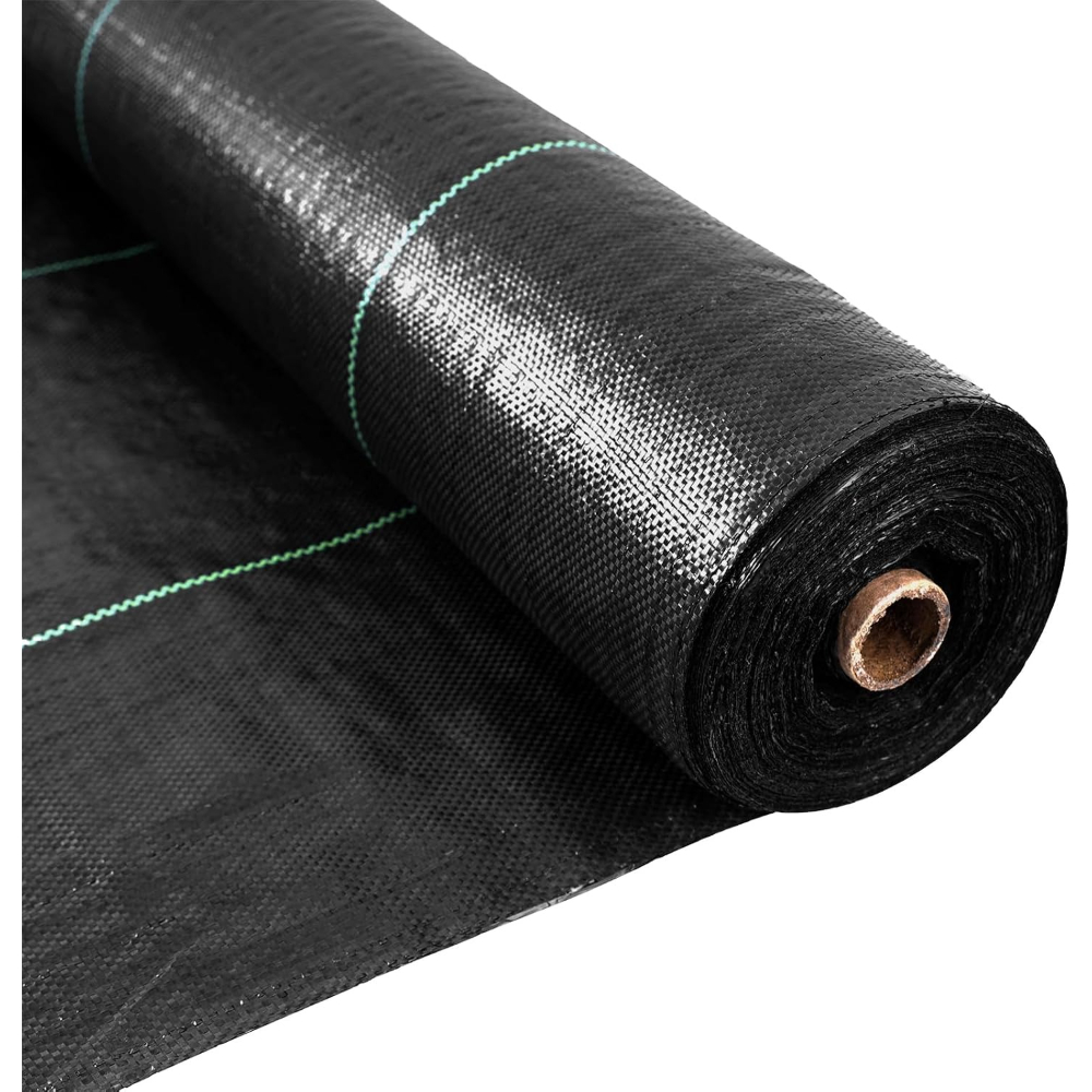 Image of Weed Control Fabric, Heavy-duty Landscaping Fabric, Tear-resistant Weed Control Membrane, Suitable For Gardens, Gravel , Driveways, And Flower Beds