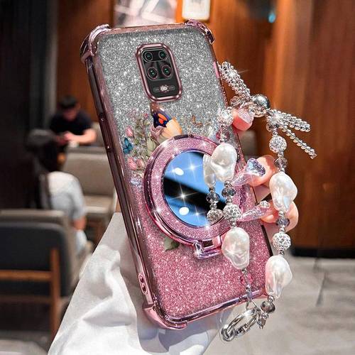 telefontok - telefontokok note9pro-hoz, hétköznapi őszi pillangó dizájnnal, kör alakú tartóval és nyakpánttal, kényelmes viseletet biztosít, tökéletes a redmi note 9 pro-hoz, elegáns érintéssel.