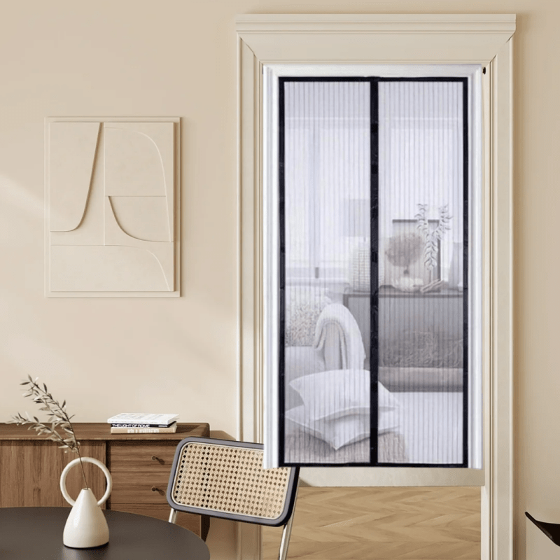 

1 Door - Suitable For Door Size: 36inch*82.6inch, 39.4inch*82.6inch, , Heavy Duty, Mesh Divider - , Mosquito Proof Door Mesh