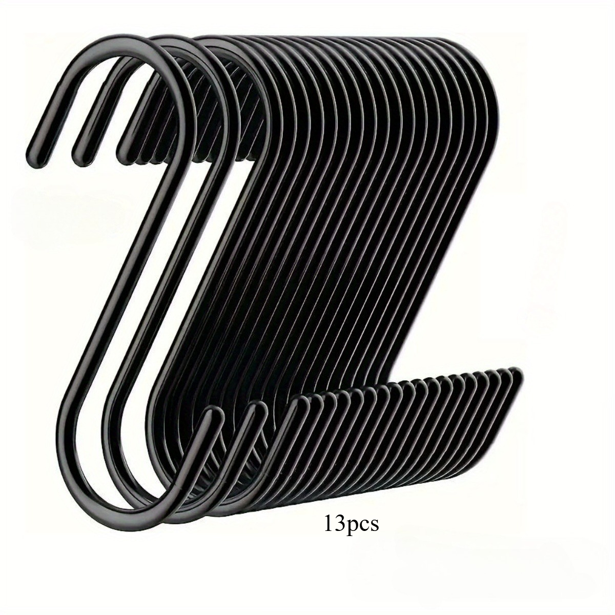 TEMU Lot de 13 crochets en S multifonctionnels - Acier inoxydable durable, faciles à installer, antidérapants et de . Convient pour les plantes, les
