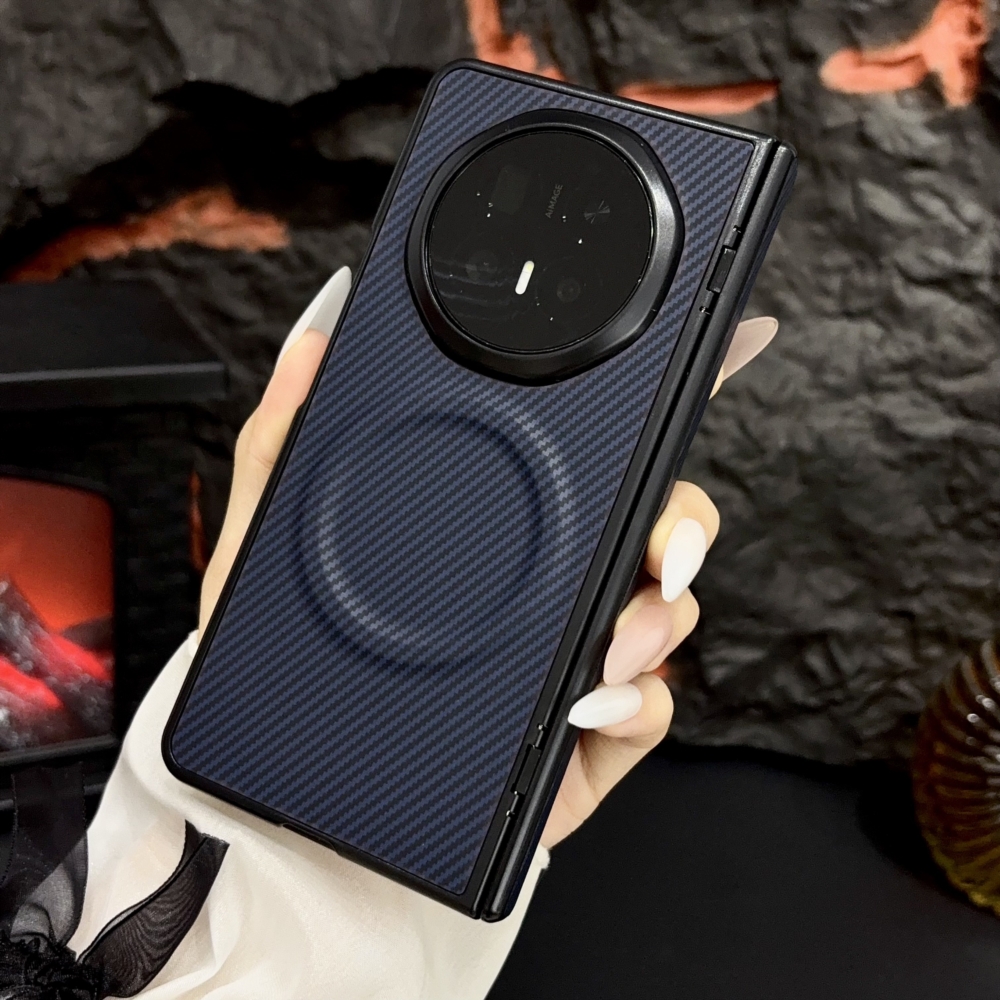 Phone Case: Carbon Fiber Magnetic Folding Case for Honor Magic V3/V5/V6, Full-Coverage Drop-Proof Phone Cover 6 Phone Case: Carbon Fiber Magnetic Folding Case for Honor Magic V3/V5/V6, Full-Coverage Drop-Proof Phone Cover