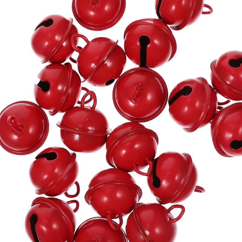 TEMU Set da 36 Mini Rosse Natalizie, con Tonalit� Fresca, Adatte per Creazioni di Eolici, Ghirlande, Decorazioni per Alberi e Creazione di Gioielli a