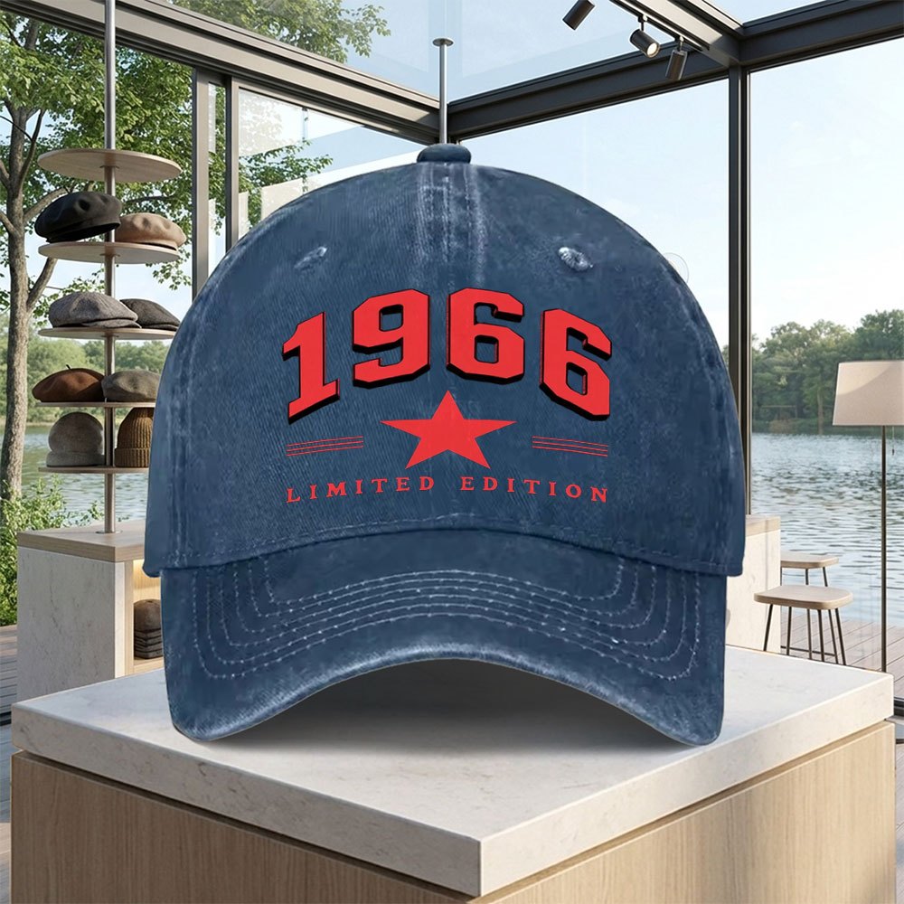 TEMU Unisex Limi Edition 1966 Baseball Cap, Running Cap, Visor, Suitable For Golf, Driving, Fishing, Outdoor Sports