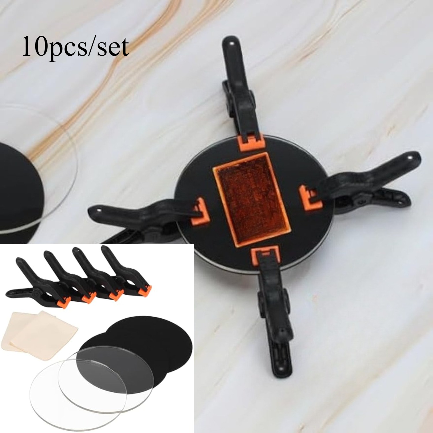 TEMU Kit d'aplatissement de cartes à collectionner 10 pièces, ensemble d'outils de nettoyage et de réparation pour diverses cartes, accessoires