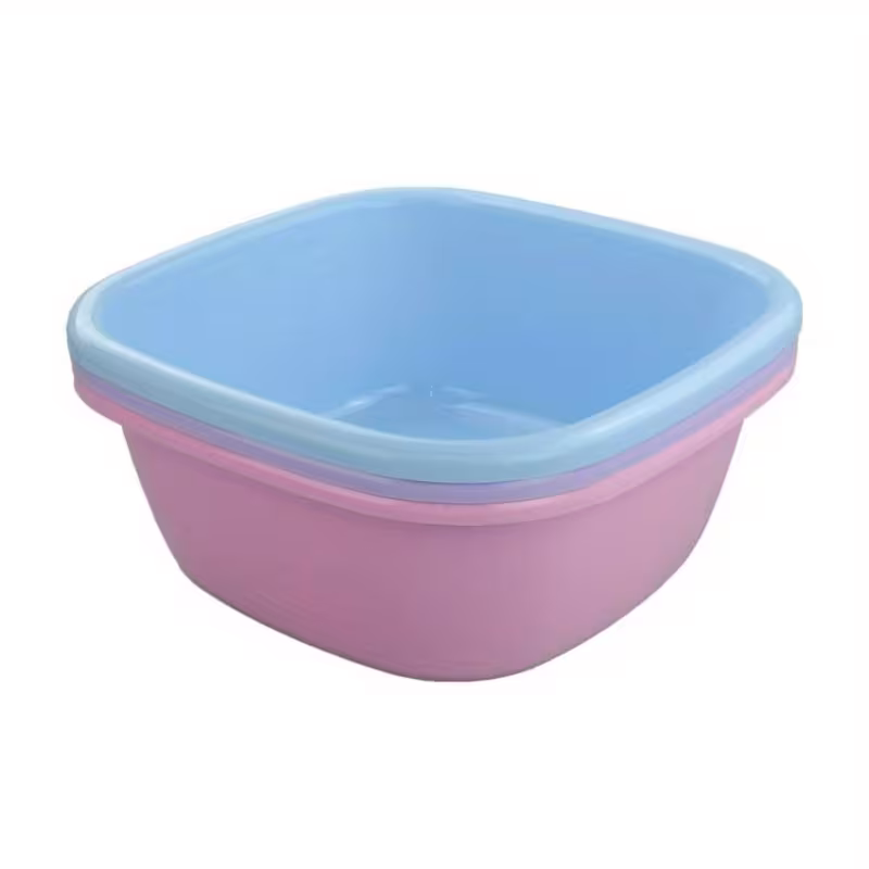 set of 3 heavy duty 12 quart 11 4 plastic square buckets stackable purple blue lightweight durable storage containers with easy clean lids for laundry camping compatible with shelves buckets Product details 4