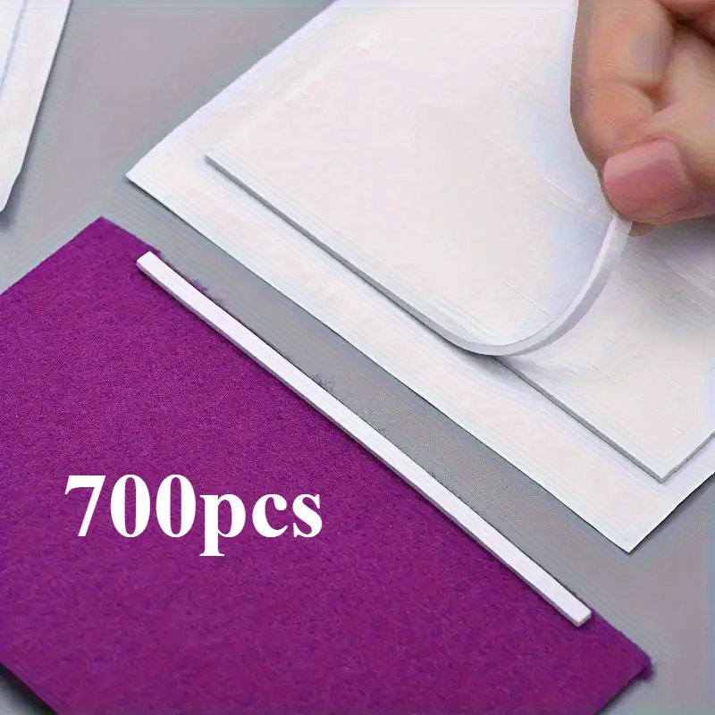 E-shop 700 Stück 3D Schaumstoff-Klebestreifen – Doppelseitige Klebebänder für Shaker-Cards, Scrapbooking, Büro- & Heimdekoration – 14 Blätter (3,9