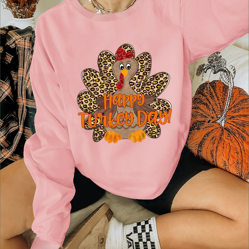 

Women's Turkey Sweatshirt - , Long Sleeve, Polyester , - For Fall &