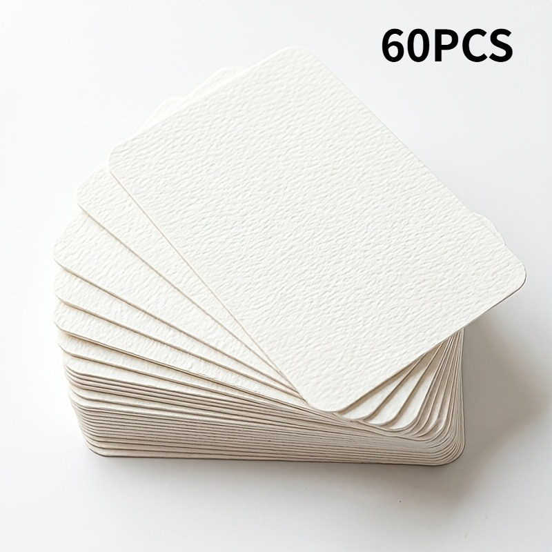 TEMU 30/60pcs Mini Watercolor Pads, 300g Thick, Pocket-sized Portable Thickened Watercolor Paper, Fine Texture Texture, Rounded Corners, Drawing