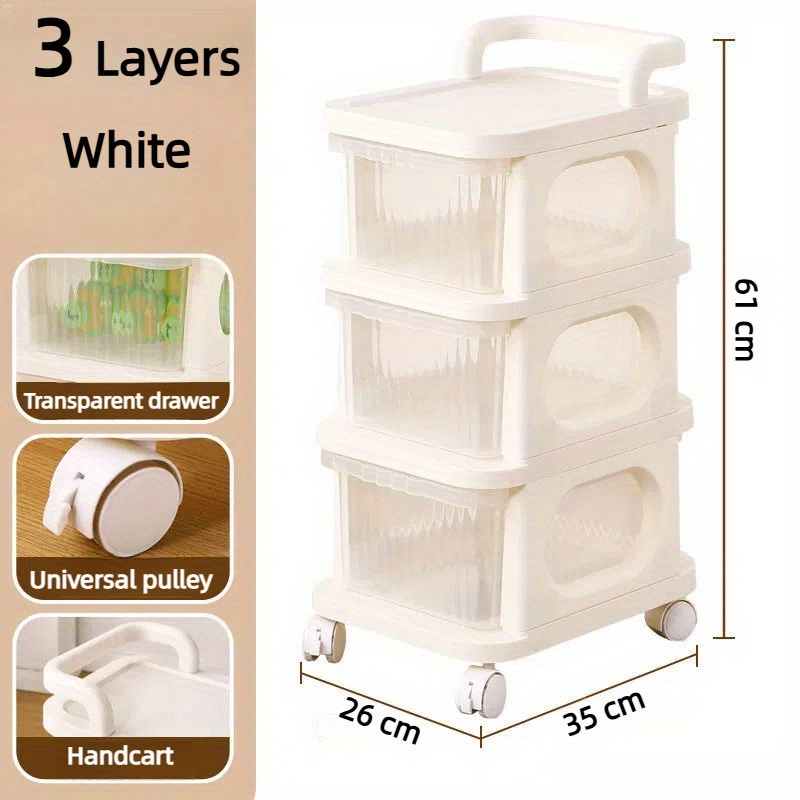 TEMU Rolling Cart For Organizing Baby Products And Home Storage